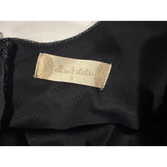 Altar'd State Silver Sparkle Mini Dress Small Metallic Lurex Wrap Evening Sexy - Picture 3 of 11